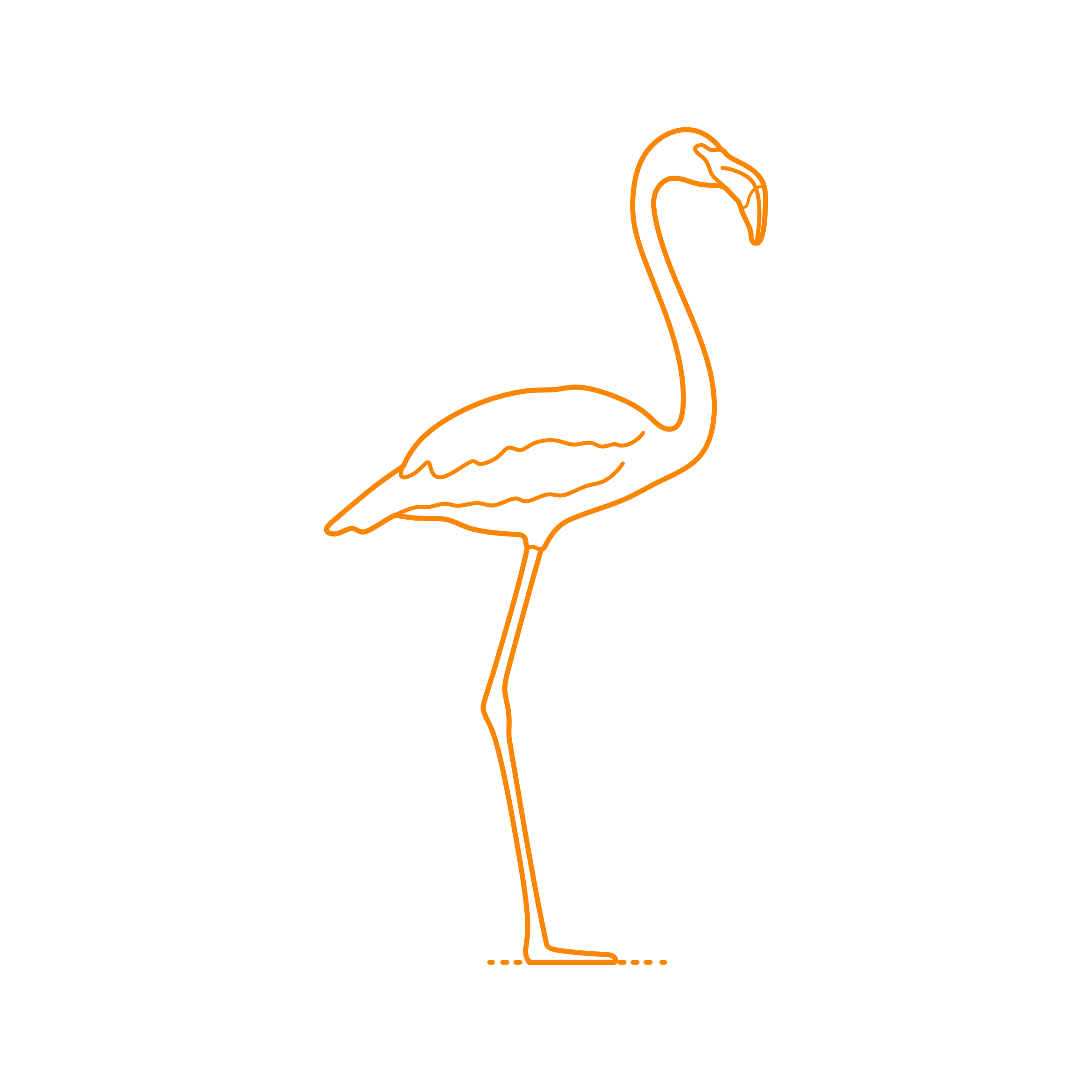 Animals Shorebirds American Flamingo Stencil Svg Design File Free Vectors